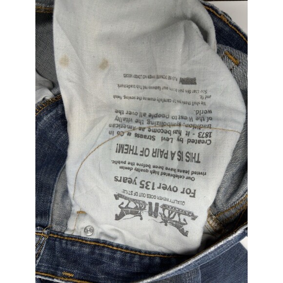 Vintage Levis 505 Jeans Mens 34x32‎ Blue  Denim Pants  indigo denim  Y2K - Picture 13 of 15